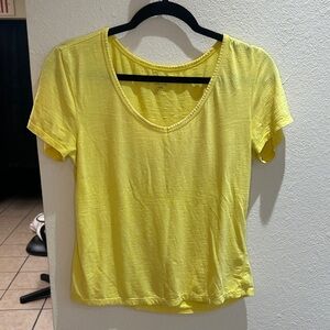 Horny Toad Yellow V-Neck Women's Top Size Small